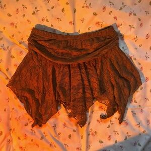 SHEIN EZWEAR Boho Brown Skorts / Skirt US 2 XS Festival Summer